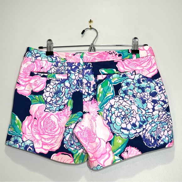 LILLY PULITZER Callahan Knit "On The Vine Floral" Print Blue Pink Stretch Size 2 - Picture 2 of 9